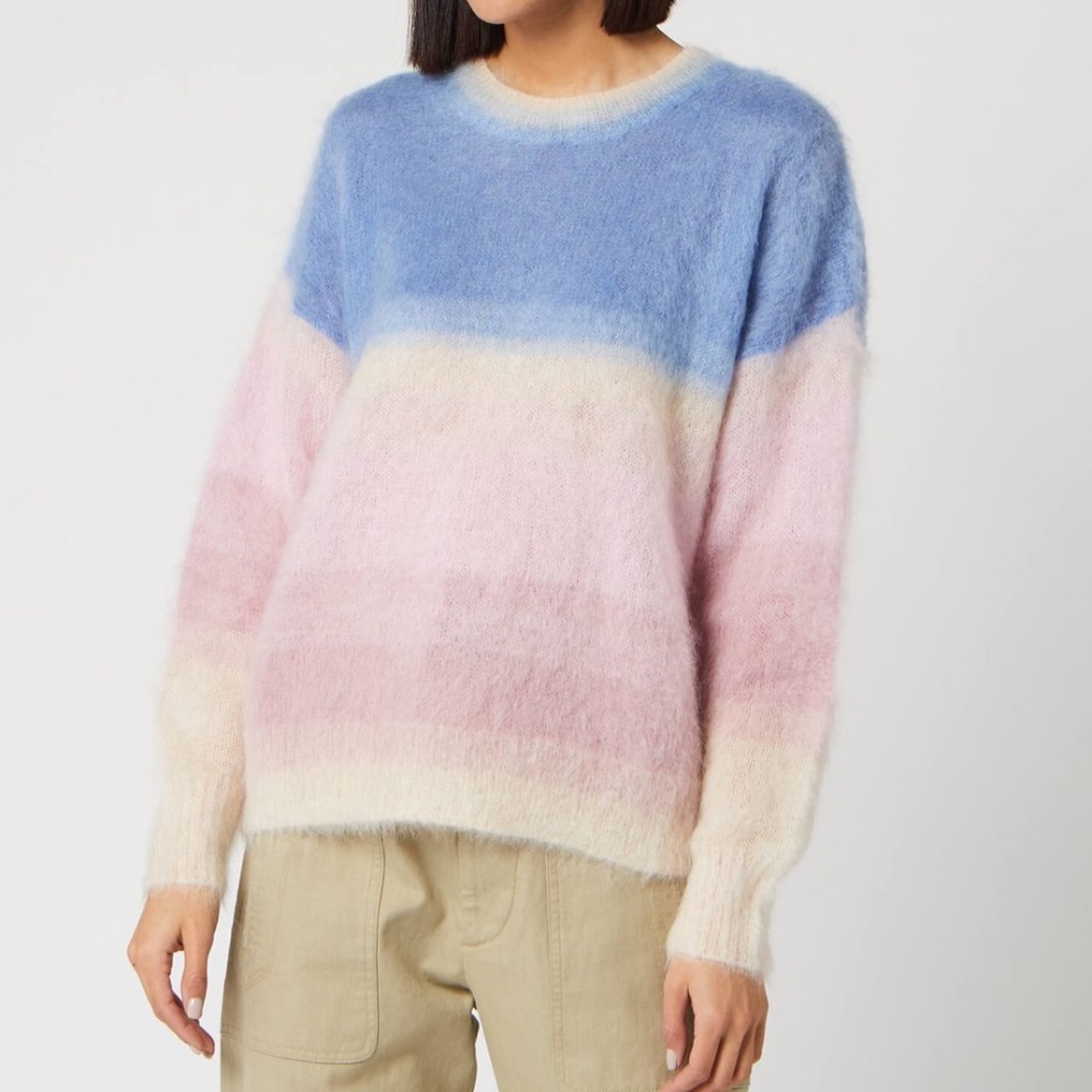 Isabel Marant Étoile Drussell Colorblock Mohair Blend Sweater
